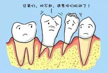 牙齒鬆動,牙周炎